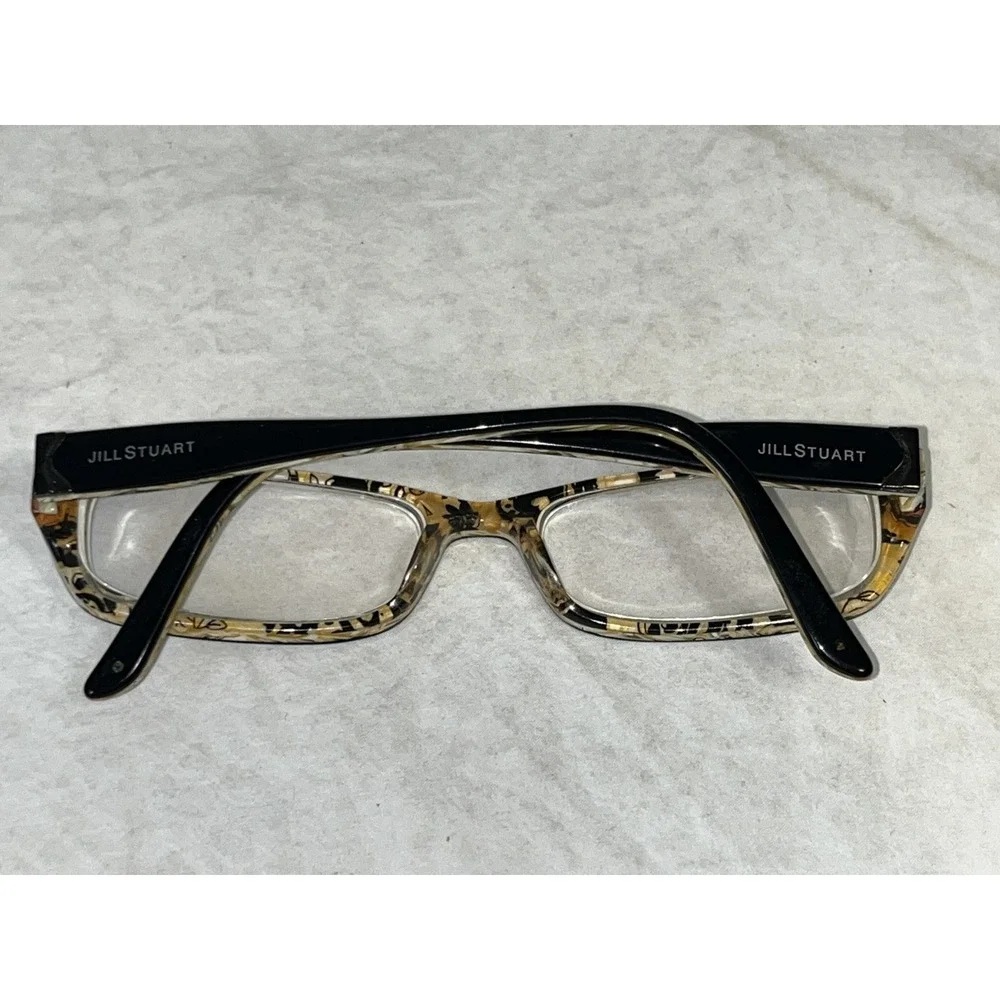 Jill Stuart JS 239-2. 53-16-135 Black/Brown Full Rim Eyeglasses Frames Only